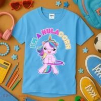 I'm A Hulacorn Kids T-Shirt thumb 3