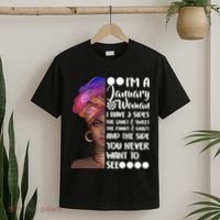 I'm A January Woman Cute Birthday T-Shirt thumb 2