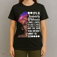 I'm A January Woman Cute Birthday T-Shirt thumb 4