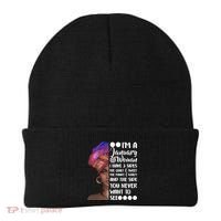 I'm A January Woman Cute Birthday Beanie thumb 0