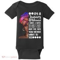 I'm A January Woman Cute Birthday Baby Bodysuit thumb 0