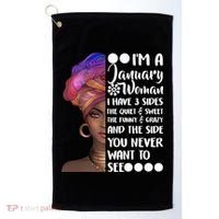 I'm A January Woman Cute Birthday Golf Towel thumb 0