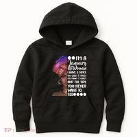 I'm A January Woman Cute Birthday Kids Hoodie thumb 0