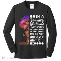 I'm A January Woman Cute Birthday Kids Long Sleeve Shirt thumb 0