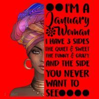 I'm A January Woman Cute Birthday Santa Hat thumb 1