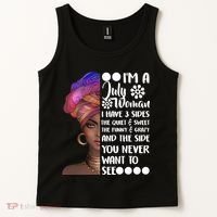 I'm A July Woman Cute Birthday Tank Top thumb 2