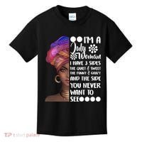 I'm A July Woman Cute Birthday Kids T-Shirt thumb 0