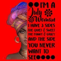 I'm A July Woman Cute Birthday Santa Hat thumb 1