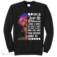 I'm a June Woman Cute Birthday Sweatshirt thumb 0