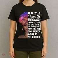 I'm a June Woman Cute Birthday T-Shirt thumb 4