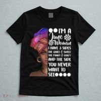 I'm a June Woman Cute Birthday T-Shirt thumb 5