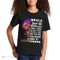 I'm a June Woman Cute Birthday Kids T-Shirt thumb 2