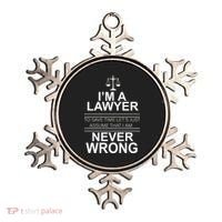 I'm a Lawyer Let's Assume I'm Never Wrong Ornament thumb 0