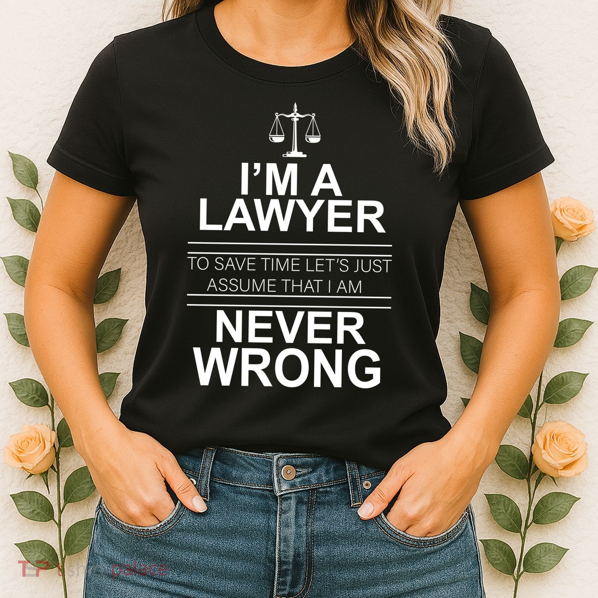 I'm a Lawyer Let's Assume I'm Never Wrong Women's T-Shirt
