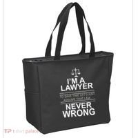 I'm a Lawyer Let's Assume I'm Never Wrong Tote Bag thumb 2