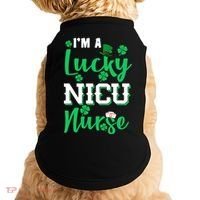 I'm A Lucky Nicu Nurse St Patrick's Day Doggie Tank thumb 0