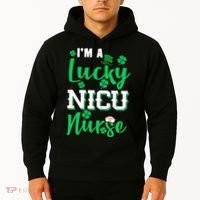 I'm A Lucky Nicu Nurse St Patrick's Day Hoodie thumb 2