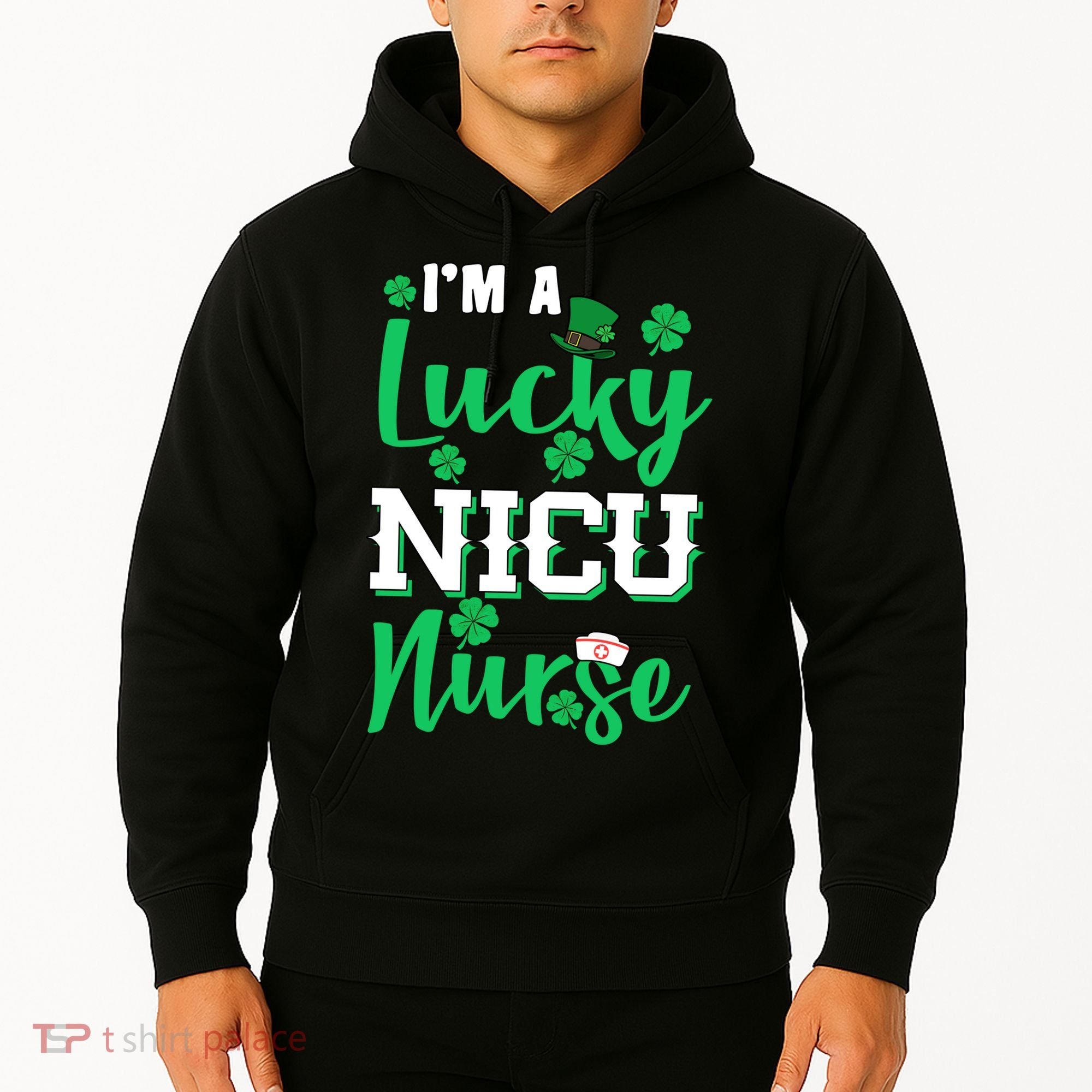 I'm A Lucky Nicu Nurse St Patrick's Day Hoodie