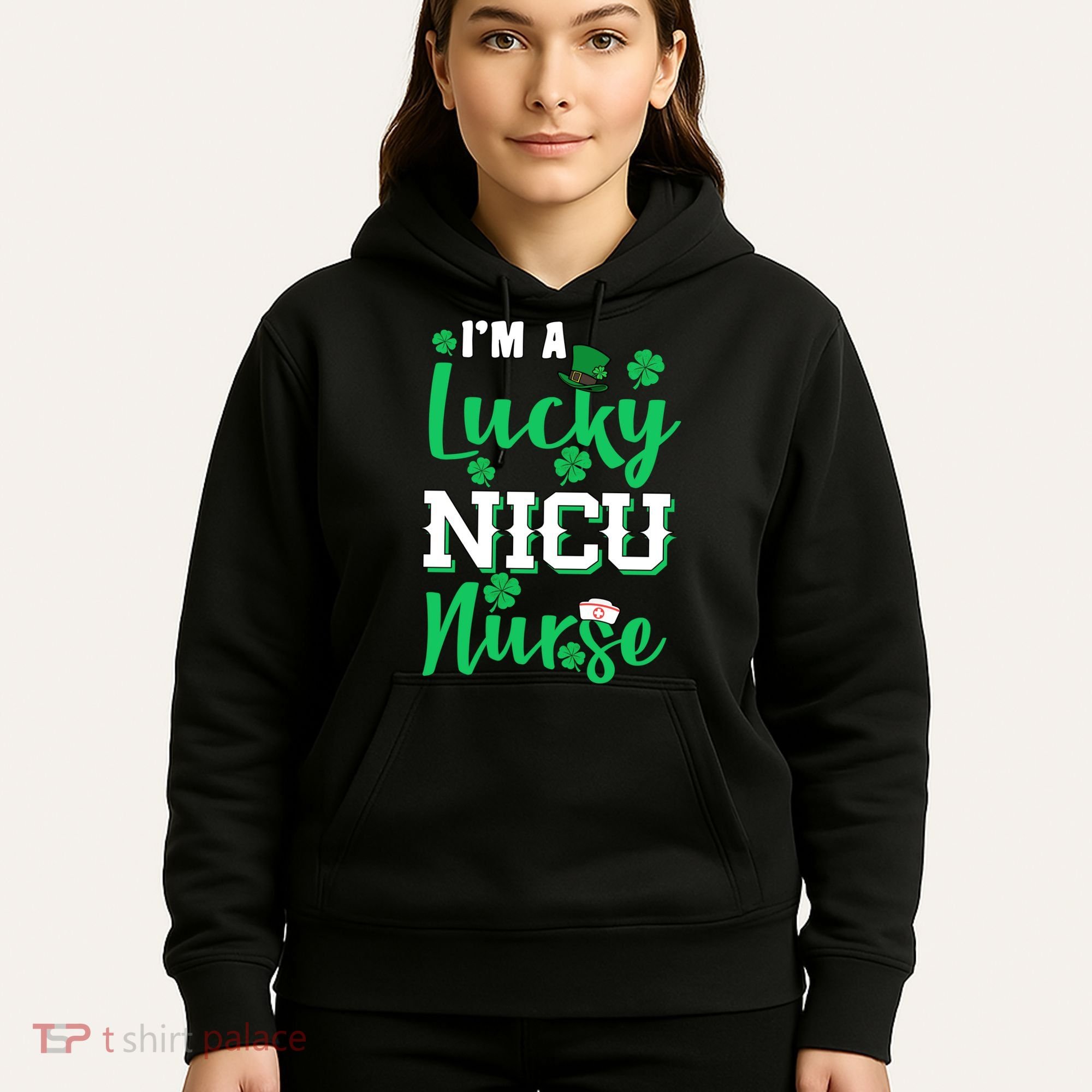 I'm A Lucky Nicu Nurse St Patrick's Day Hoodie
