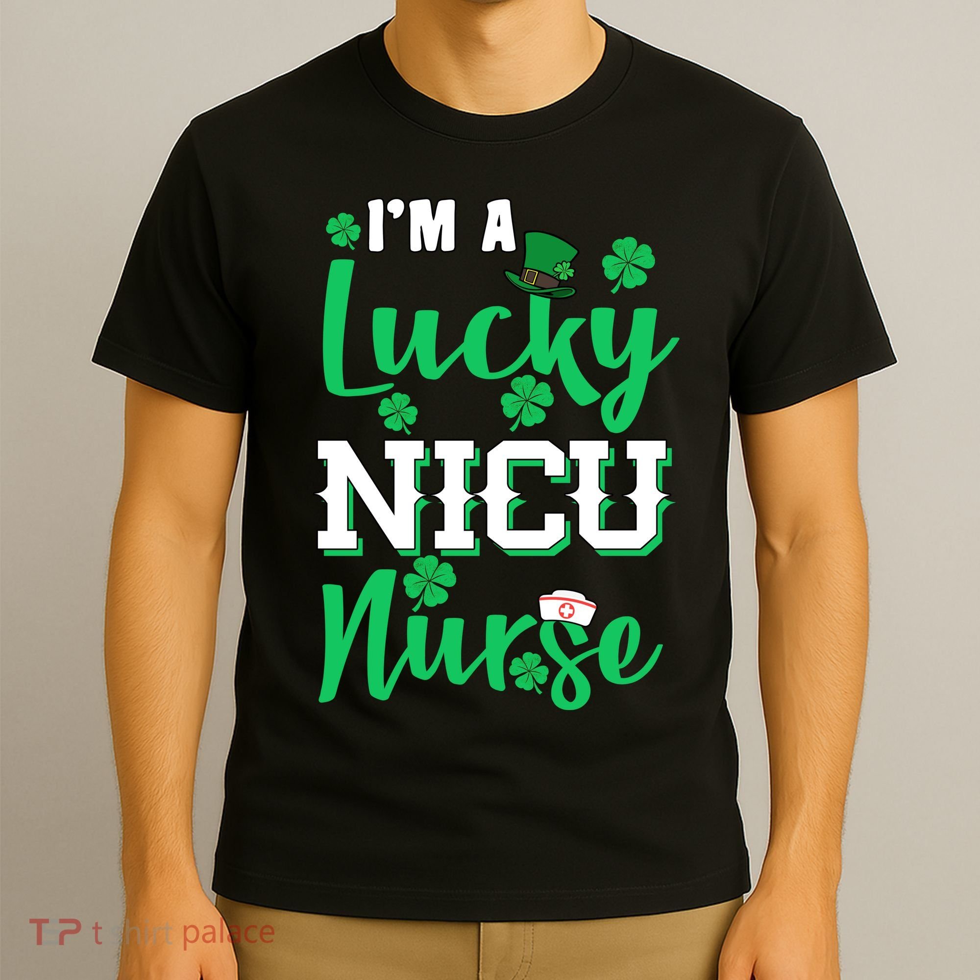 I'm A Lucky Nicu Nurse St Patrick's Day T-Shirt
