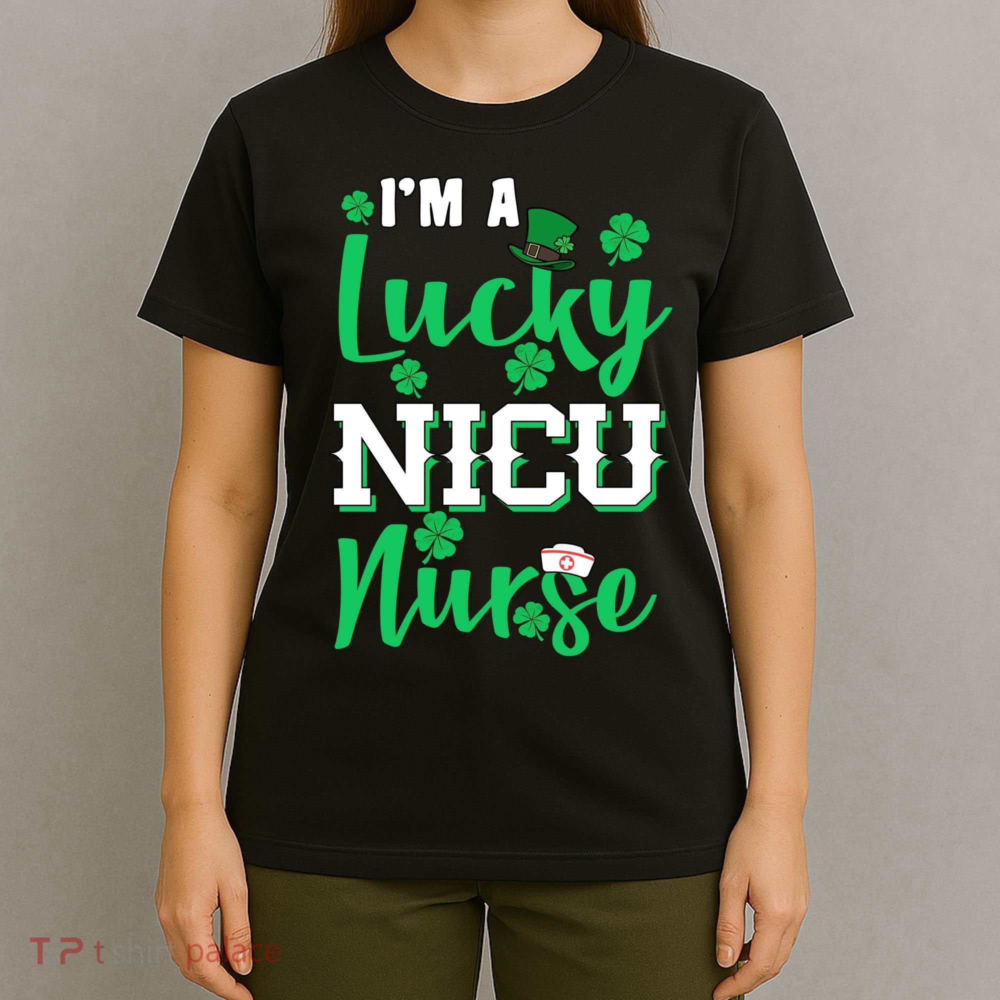 I'm A Lucky Nicu Nurse St Patrick's Day T-Shirt