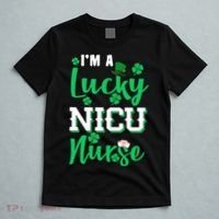 I'm A Lucky Nicu Nurse St Patrick's Day T-Shirt thumb 5