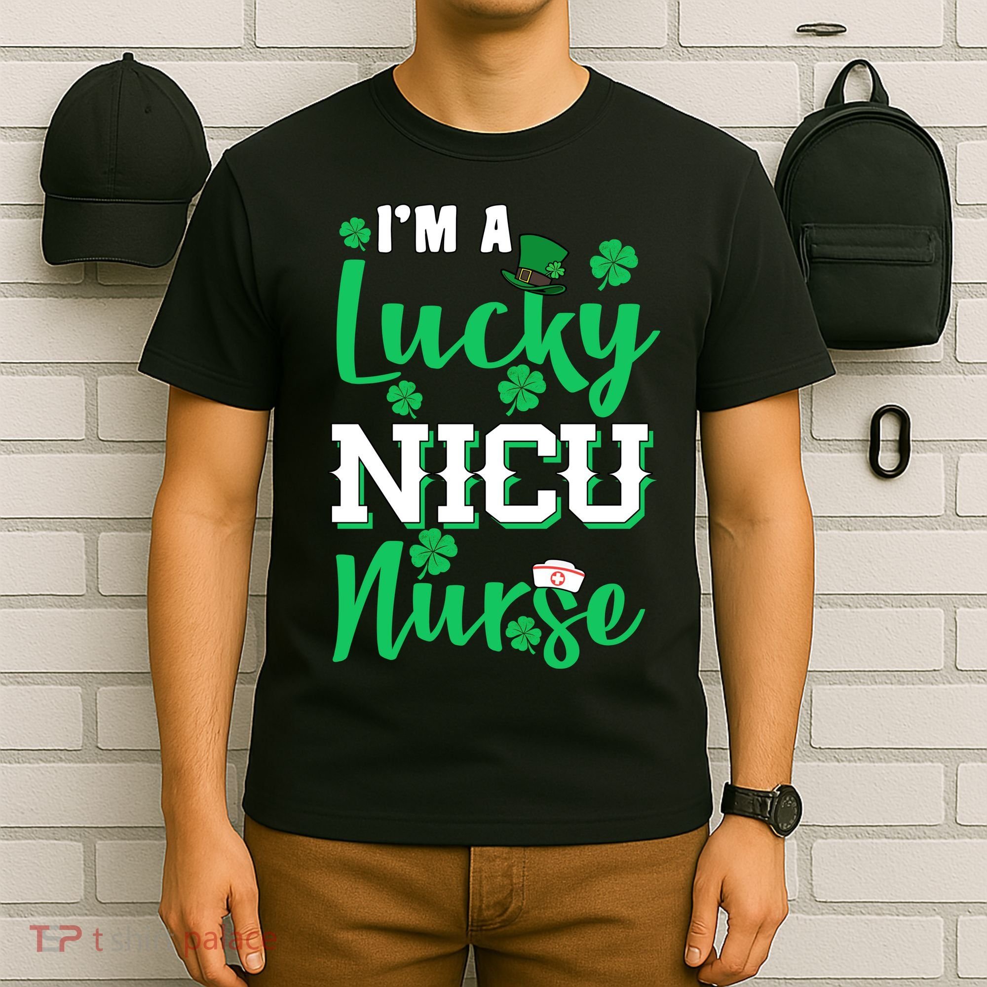 I'm A Lucky Nicu Nurse St Patrick's Day T-Shirt
