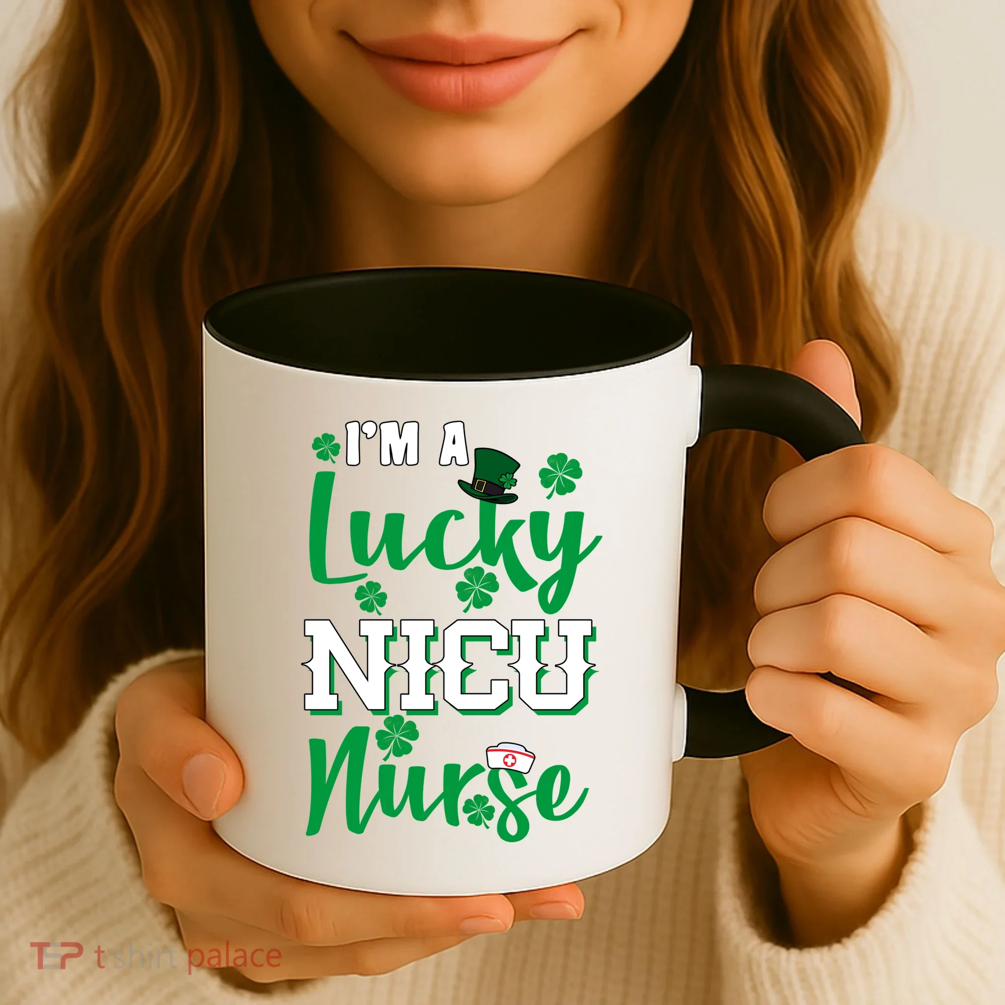 I'm A Lucky Nicu Nurse St Patrick's Day Coffee Mug