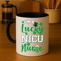 I'm A Lucky Nicu Nurse St Patrick's Day Coffee Mug thumb 4