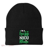 I'm A Lucky Nicu Nurse St Patrick's Day Beanie thumb 0