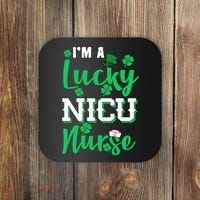 I'm A Lucky Nicu Nurse St Patrick's Day Coaster thumb 0