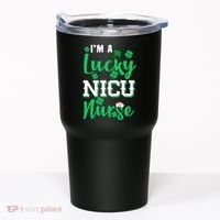 I'm A Lucky Nicu Nurse St Patrick's Day Tumbler thumb 0