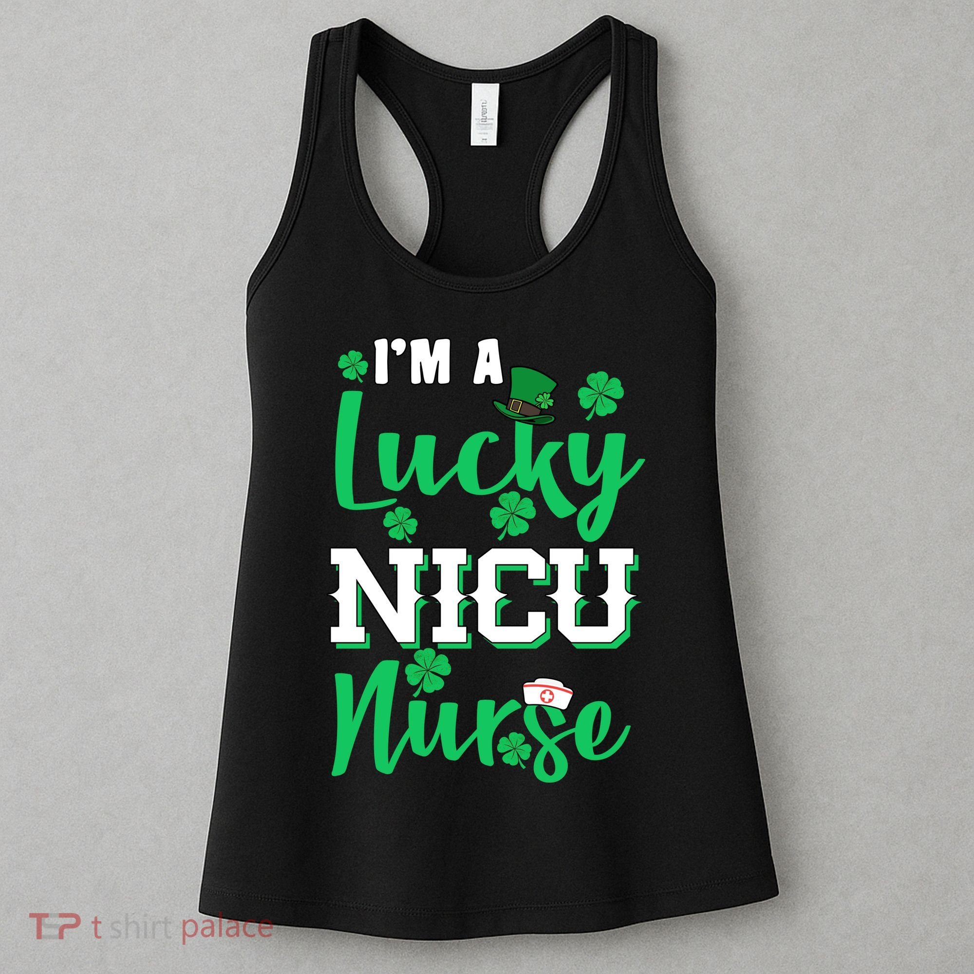 I'm A Lucky Nicu Nurse St Patrick's Day Women's Tank Top