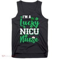 I'm A Lucky Nicu Nurse St Patrick's Day Tank Top thumb 0