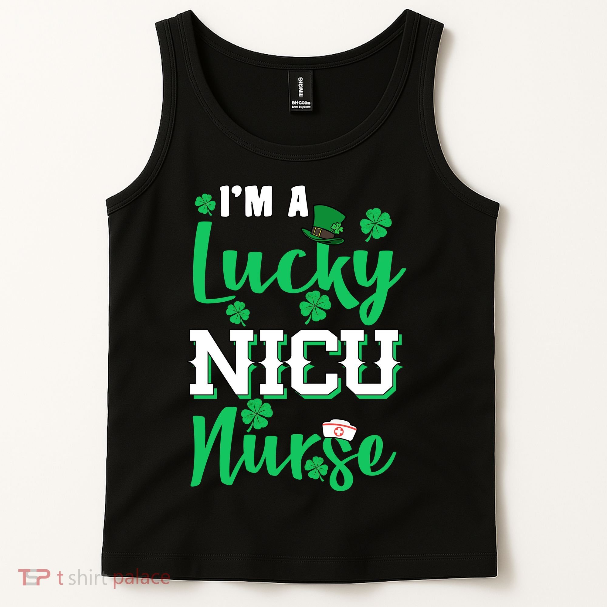 I'm A Lucky Nicu Nurse St Patrick's Day Tank Top