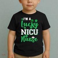 I'm A Lucky Nicu Nurse St Patrick's Day Toddler T-Shirt thumb 2