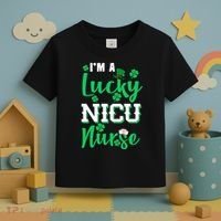 I'm A Lucky Nicu Nurse St Patrick's Day Toddler T-Shirt thumb 3