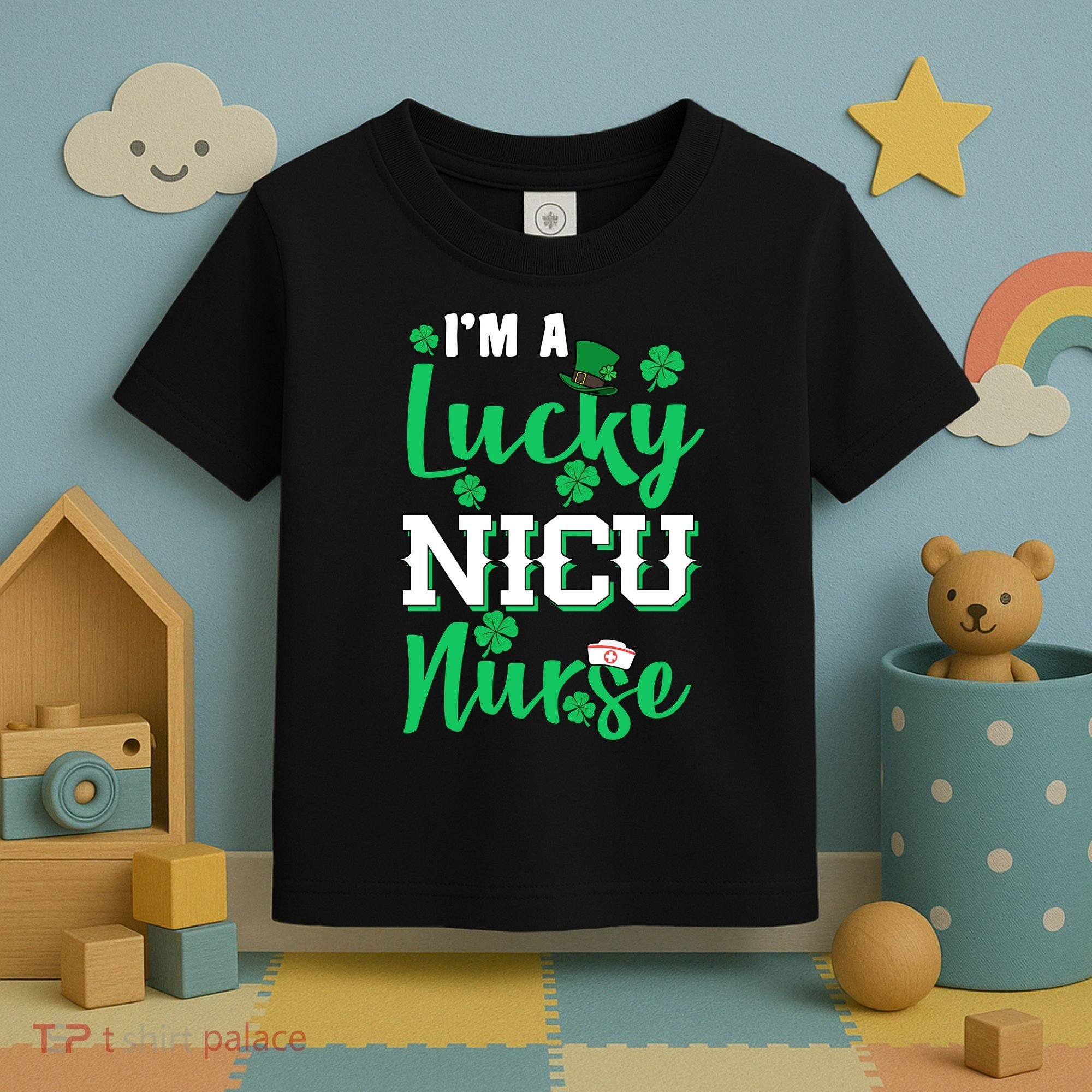 I'm A Lucky Nicu Nurse St Patrick's Day Toddler T-Shirt
