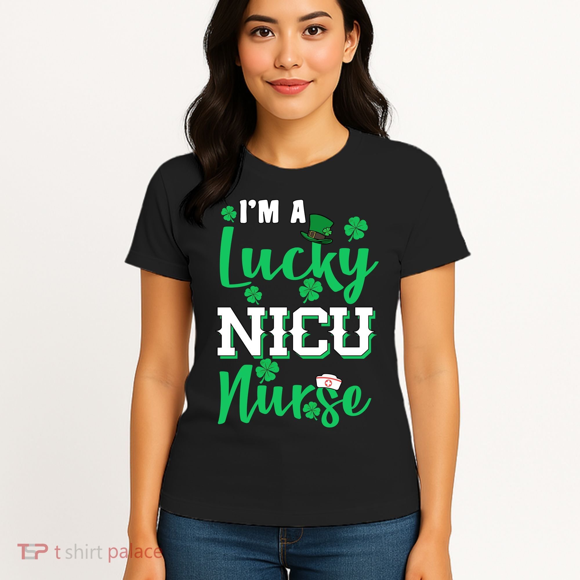 I'm A Lucky Nicu Nurse St Patrick's Day Women's T-Shirt