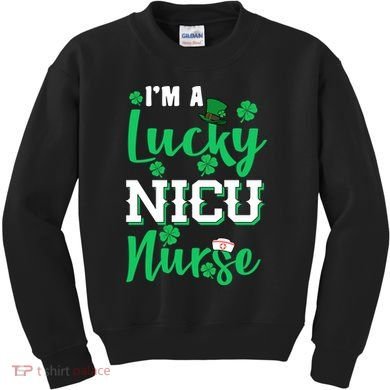 I'm A Lucky Nicu Nurse St Patrick's Day Kids Sweatshirt