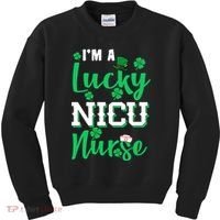 I'm A Lucky Nicu Nurse St Patrick's Day Kids Sweatshirt thumb 0