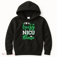 I'm A Lucky Nicu Nurse St Patrick's Day Kids Hoodie thumb 0