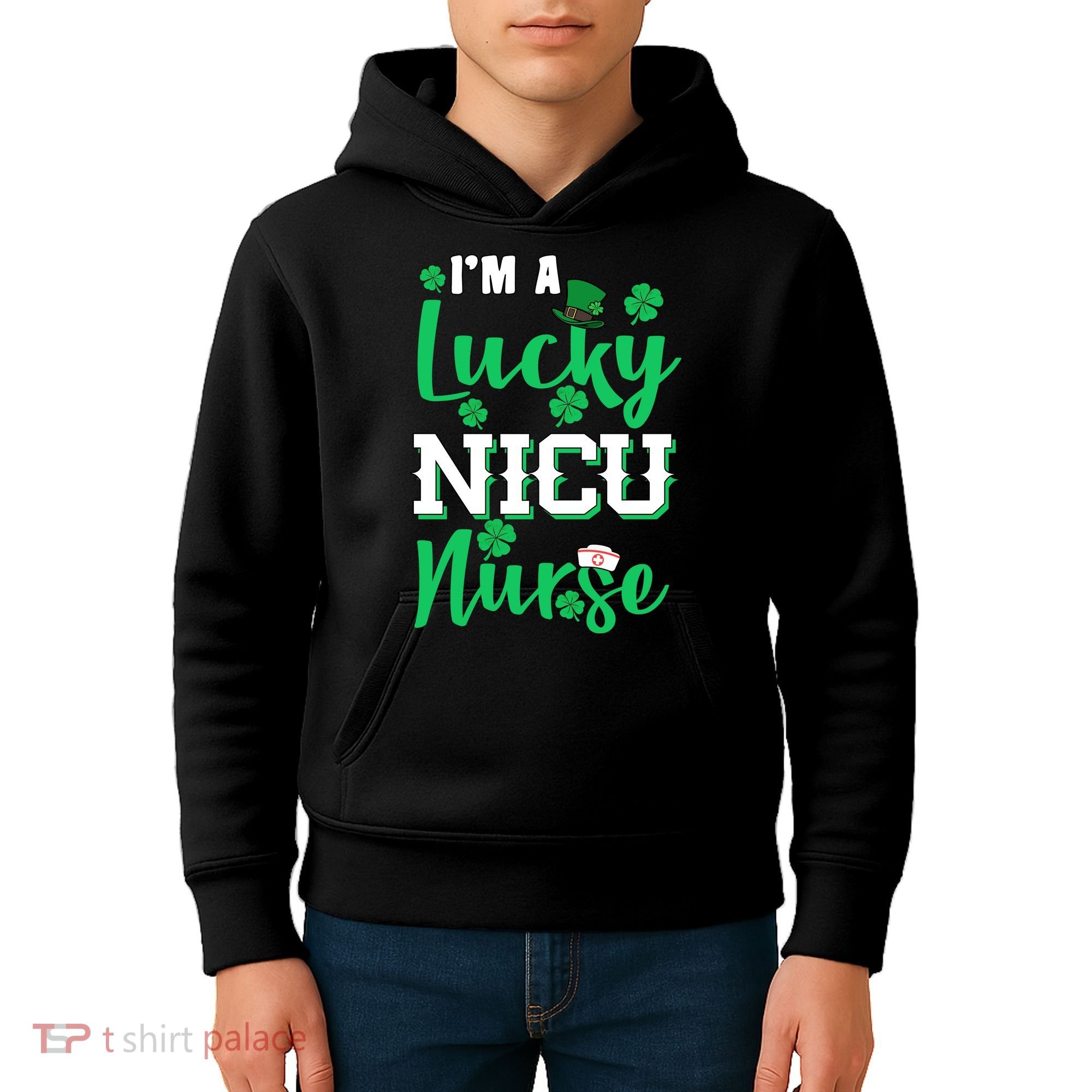 I'm A Lucky Nicu Nurse St Patrick's Day Kids Hoodie