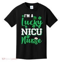 I'm A Lucky Nicu Nurse St Patrick's Day Kids T-Shirt thumb 0