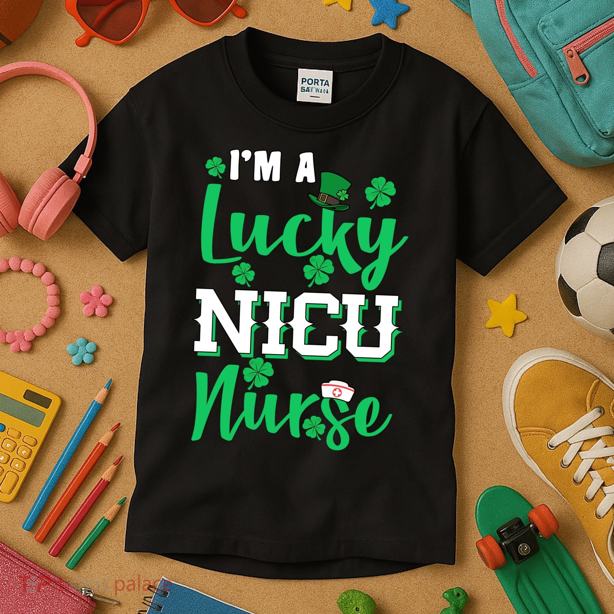I'm A Lucky Nicu Nurse St Patrick's Day Kids T-Shirt