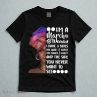 I'm A March Woman Cute Birthday T-Shirt thumb 5