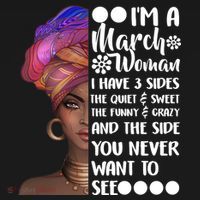 I'm A March Woman Cute Birthday Tank Top thumb 6