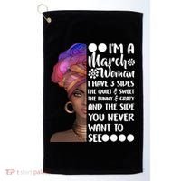 I'm A March Woman Cute Birthday Golf Towel thumb 0