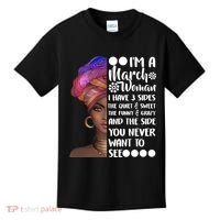 I'm A March Woman Cute Birthday Kids T-Shirt thumb 0