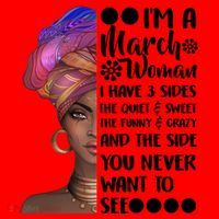 I'm A March Woman Cute Birthday Santa Hat thumb 1